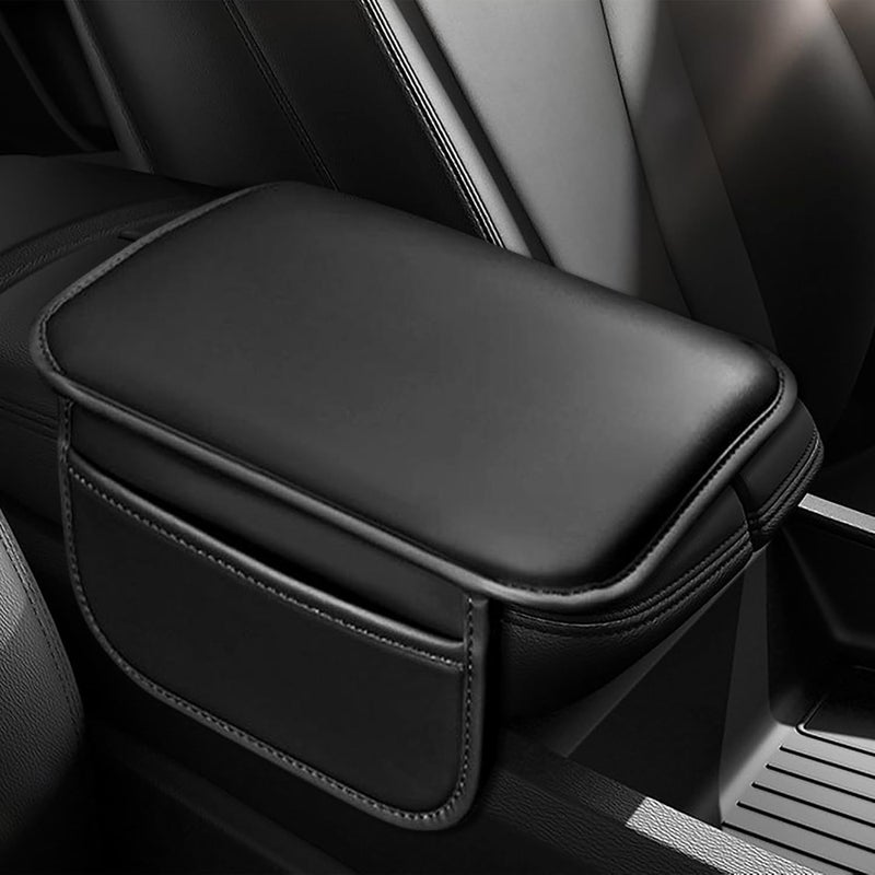 SCUARI Center Console Cover,Arm Rest Cover for Car,Car Accessories Car Center Console Cover,Center Console Cover with Storage Bag,Car Interior Accessories for Most Vehicles SUV (Black) - Image 1